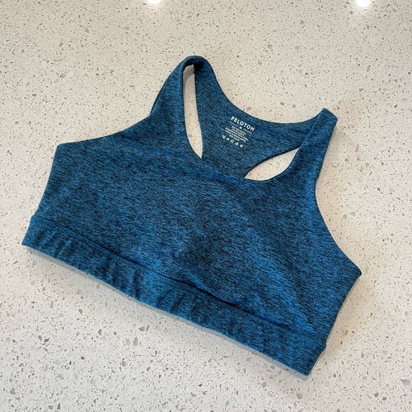 Peloton Embrace Sports Bra Heathered Teal Medium - Picture 2 of 9